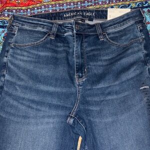 American Eagle Outfitters High Rise Dark Blue Jeans